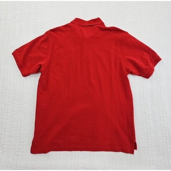 Izod Men's Polo Golf Tennis Shirt Size Large Deep Red Short Sleeve EUC LN - Picture 9 of 13